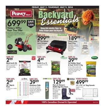 thumbnail - Peavey Mart flyer - Backyard Essentials