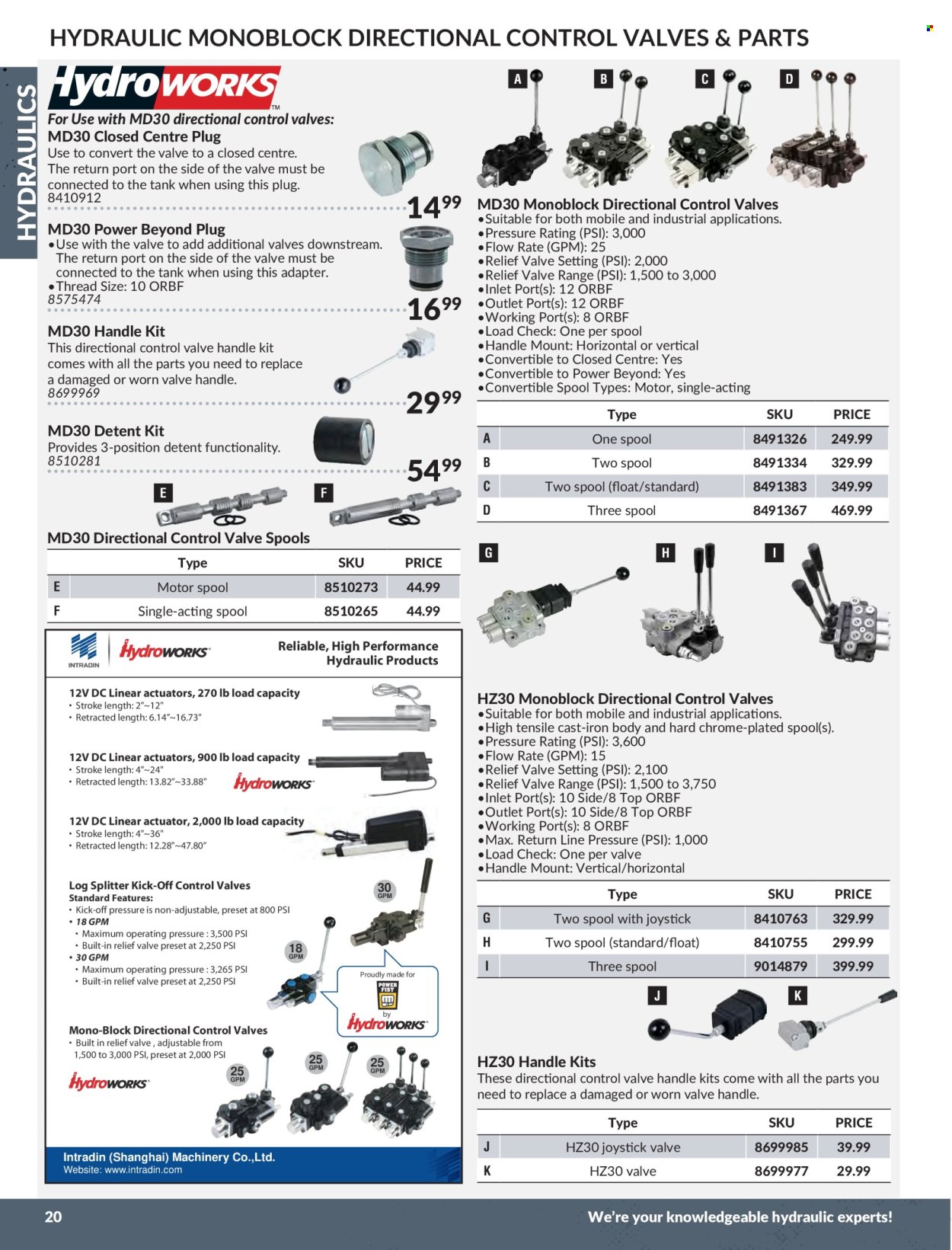 thumbnail - Princess Auto Flyer - Sales products - plug, tank, log splitter. Page 22.