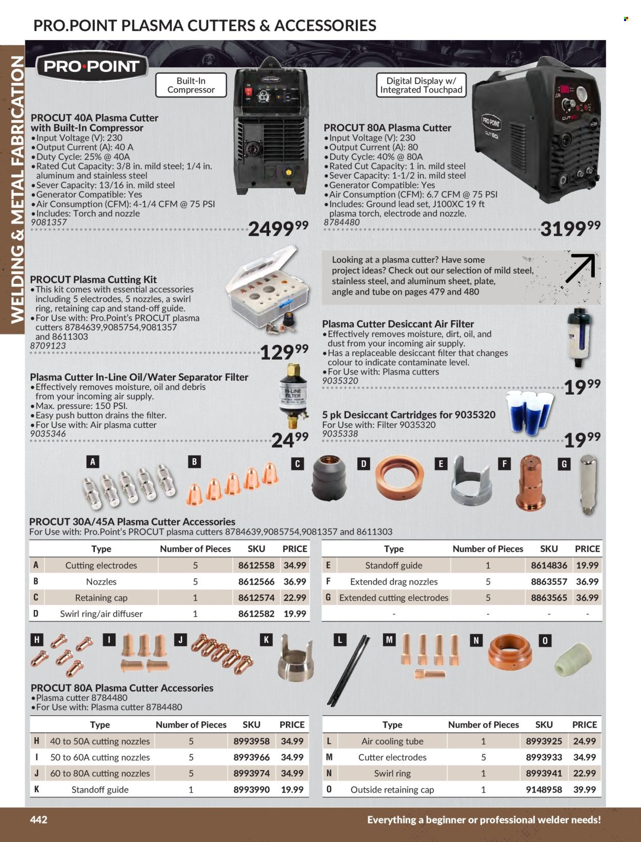 thumbnail - Princess Auto Flyer - Sales products - plasma cutter, air compressor, generator, welder, compressor, air filter. Page 446.