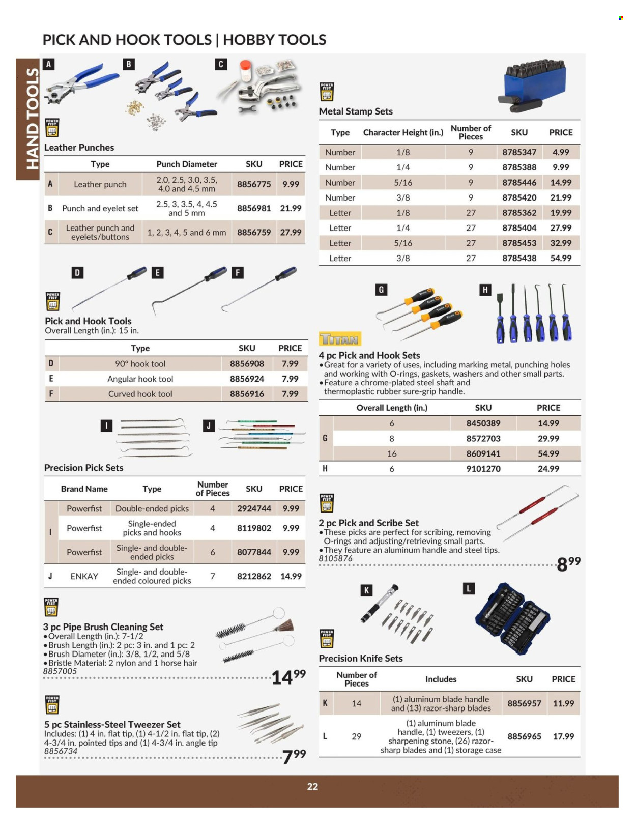 thumbnail - Princess Auto Flyer - April 23, 2024 - April 22, 2025 - Sales products - sharpening stone, hand tools, knife, o-rings. Page 22.