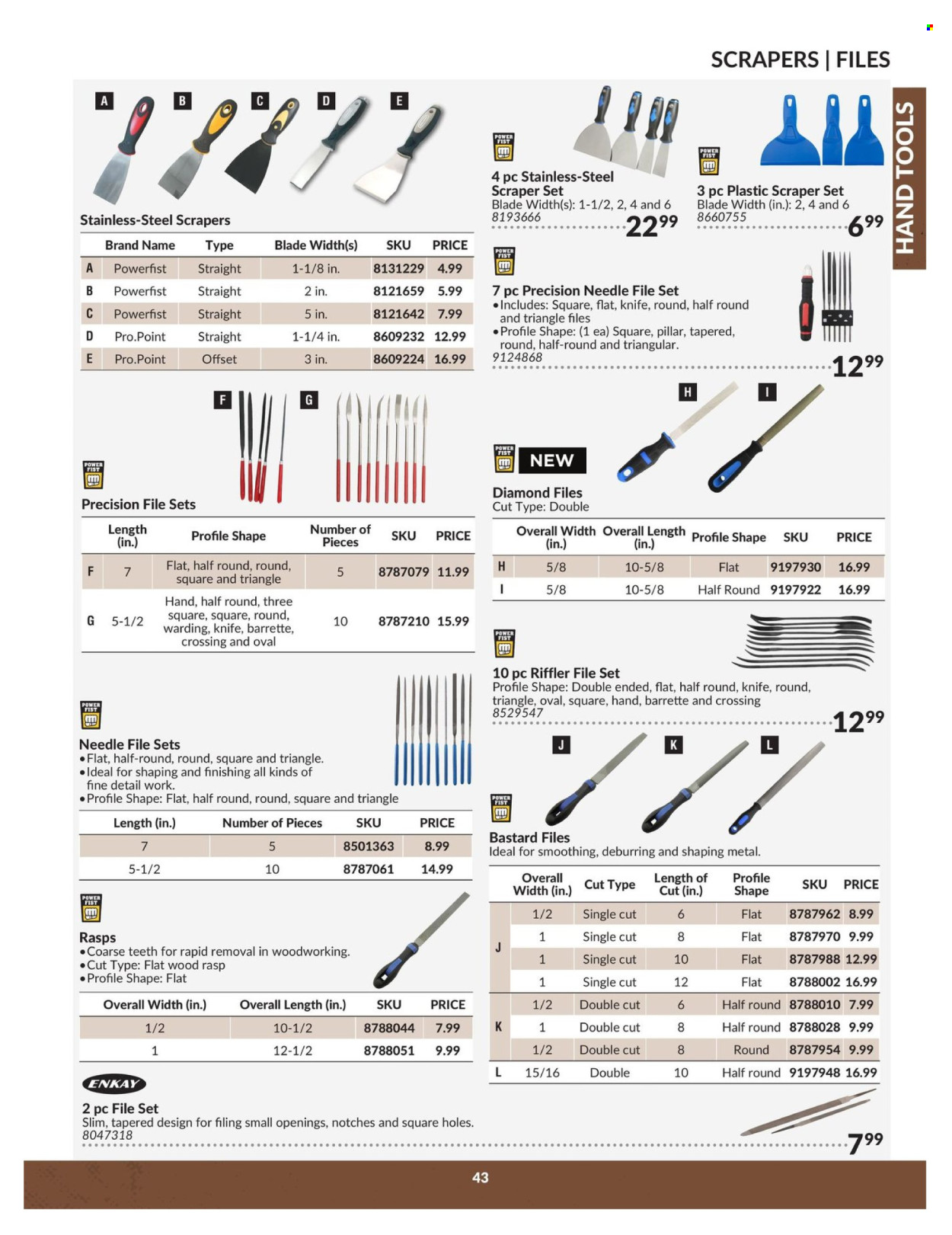 thumbnail - Princess Auto Flyer - April 23, 2024 - April 22, 2025 - Sales products - hand tools, knife, file set. Page 43.