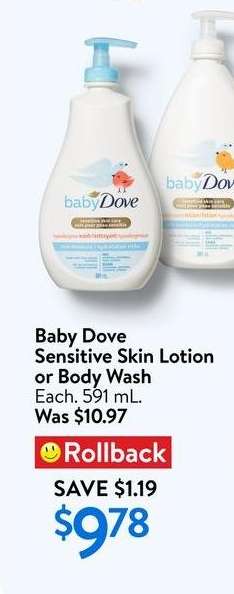 Baby Dove Sensitive Skin Lotion or Body Wash
