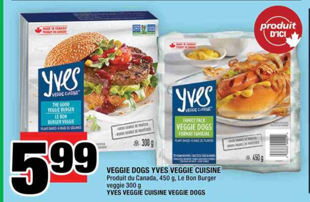 VEGGIE DOGS YVES VEGGIE CUISINE