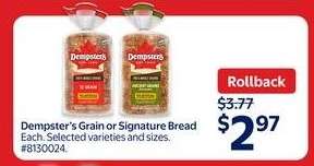 Dempster's Grain or Signature Bread