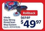 Vileda Easy Wring RinseClean Mop System