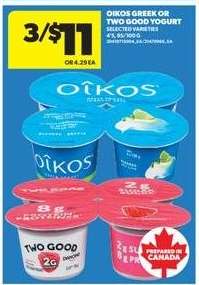 Oikos Greek or Two Good Yogurt