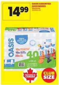 Oasis Assorted Juice Boxes