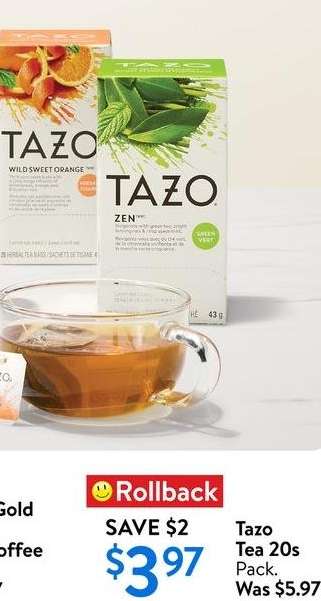 Tazo Tea 20s Pack