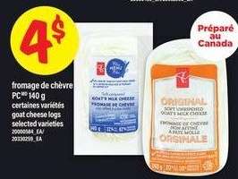 FROMAGE DE CHÈVRE PC