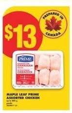 Maple Leaf Prime assorted chicken