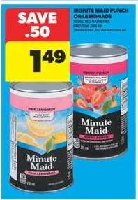 Minute Maid Punch or Lemonade