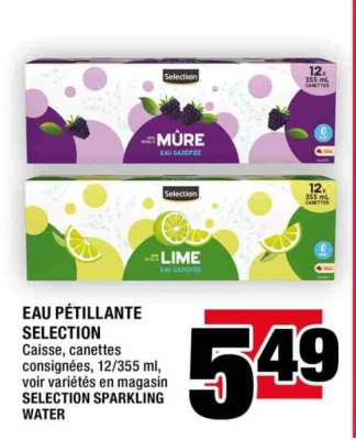 EAU PÉTILLANTE SELECTION