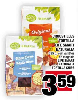 CROUSTILLES TORTILLA LIFE SMART NATURALIA