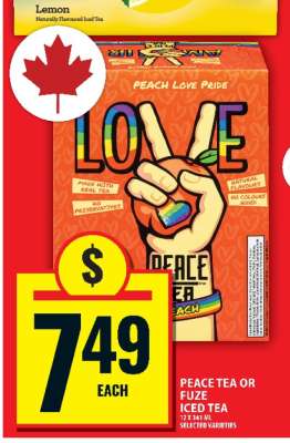 PEACE TEA OR FUZE ICED TEA