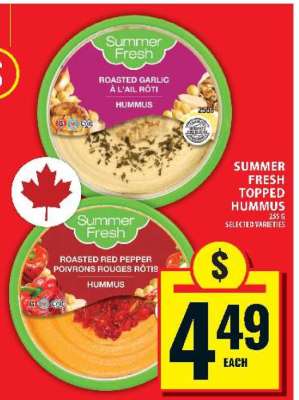 SUMMER FRESH TOPPED HUMMUS