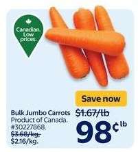 Bulk Jumbo Carrots