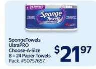 SpongeTowels UltraPRO Choose-A-Size