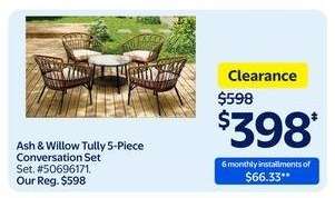 Ash & Willow Tully 5-Piece Conversation Set