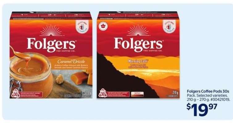 Folgers Coffee Pods 30s