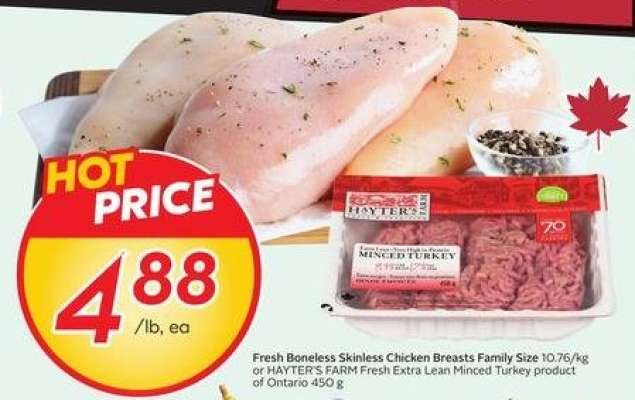 Fresh Boneless Skinless Chicken Breasts Family Size