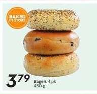 Bagels 4 pk