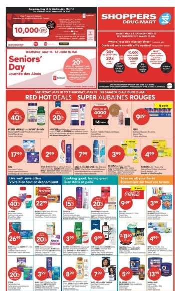 Shoppers Drug Mart Flyer - May 10, 2025 - May 15, 2025.