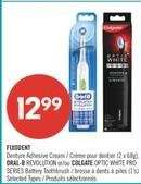 ORAL-B REVOLUTION or COLGATE OPTIC WHITE PRO SERIES Battery Toothbrush
