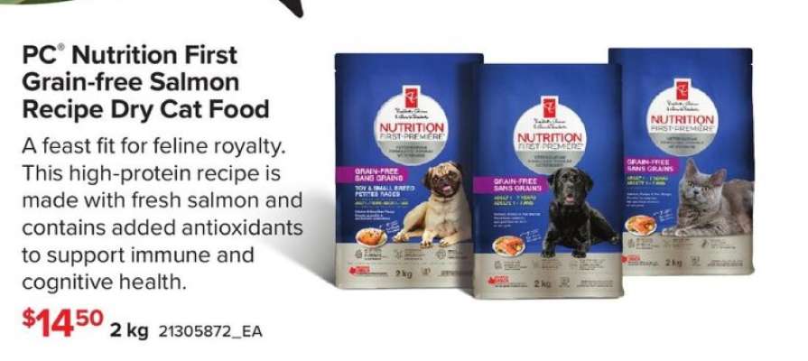 PC Nutrition First Grain-free Salmon Recipe Dry Cat Food