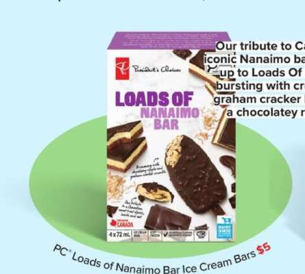 PC Loads of Nanaimo Bar Ice Cream Bars