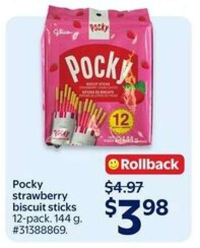 Pocky strawberry biscuit sticks