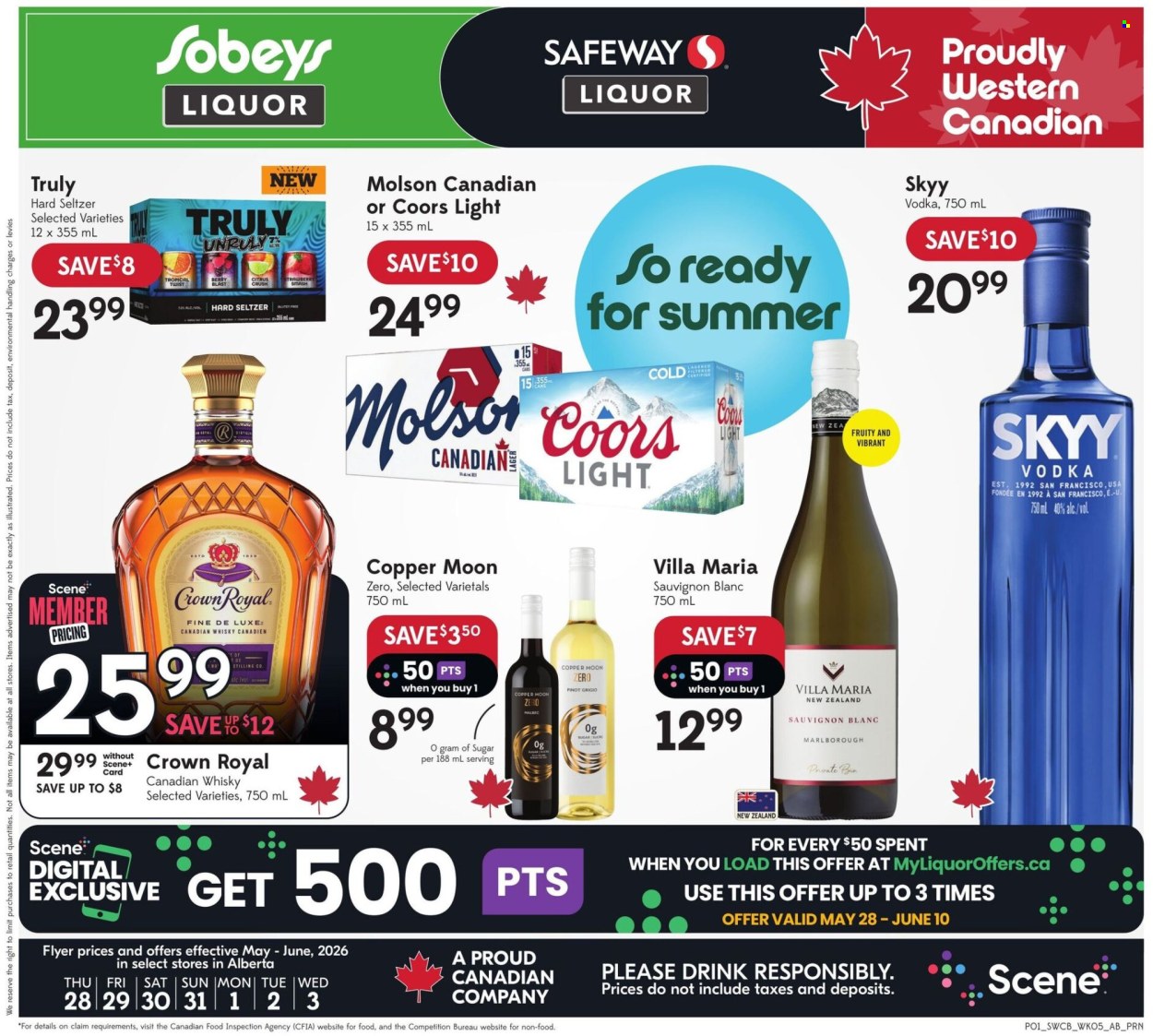 Sobeys Liquor flyer - May 28, 2026 - June 03, 2026. Page 1