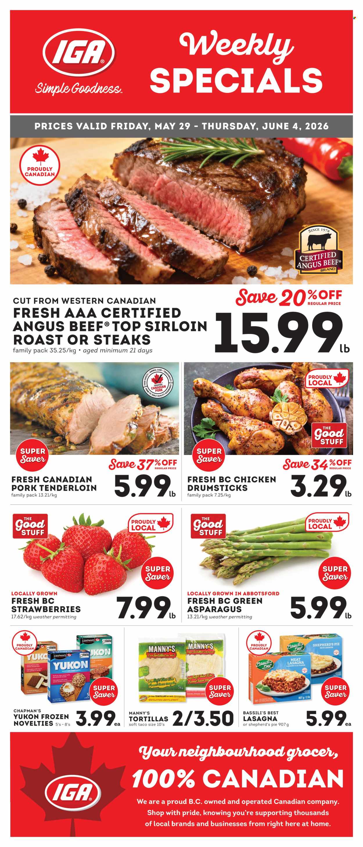 IGA Simple Goodness flyer - May 29, 2026 - June 04, 2026. Page 1