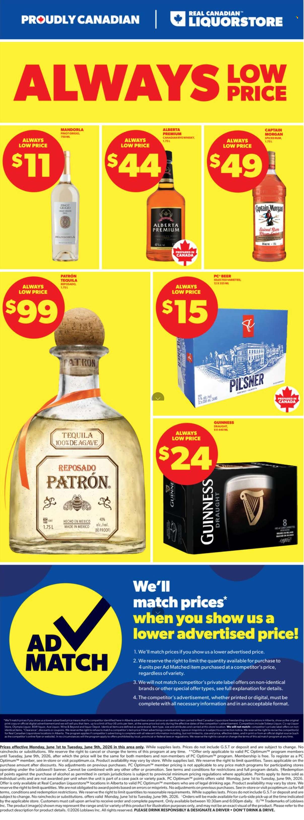 Real Canadian Liquorstore flyer - June 01, 2026 - June 09, 2026. Page 1