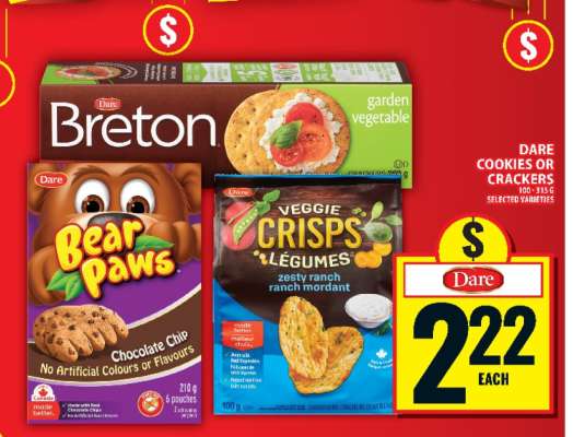 DARE COOKIES or CRACKERS