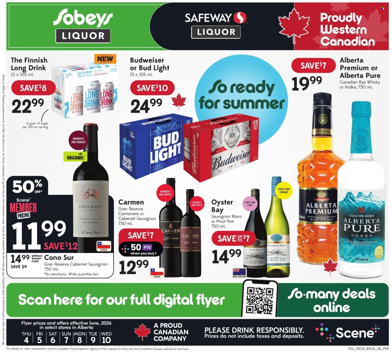 Sobeys Liquor flyer - June 04, 2026 - June 10, 2026. Page 1