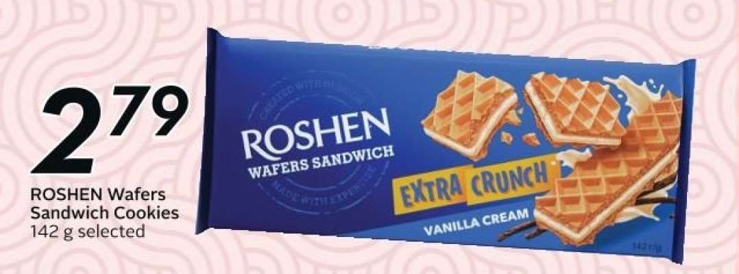 Roshen Wafers Sandwich Cookies