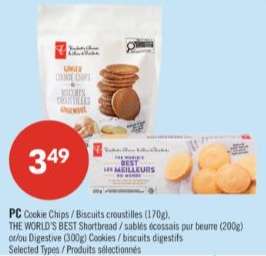 PC Cookie Chips / THE WORLD'S BEST Shortbread / Digestive Cookies