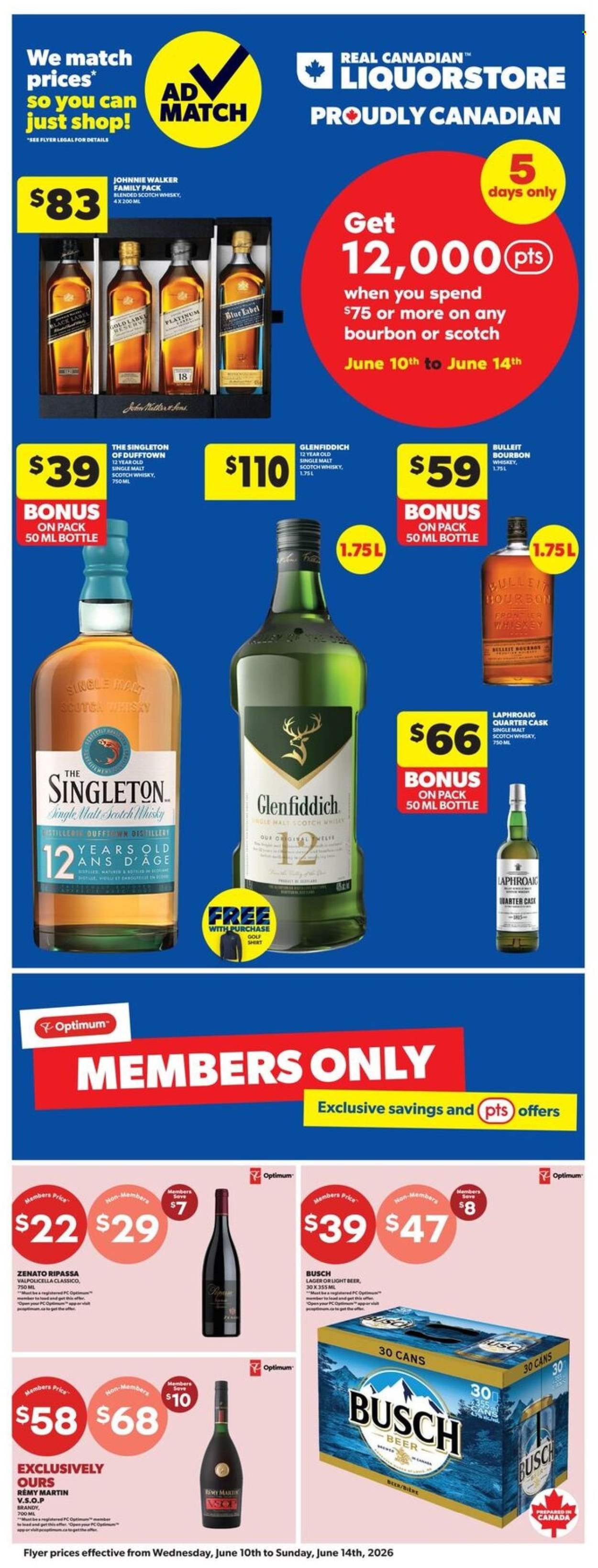 Real Canadian Liquorstore flyer - June 10, 2026 - June 14, 2026. Page 1