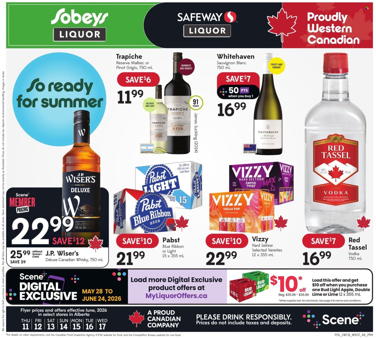 Sobeys Liquor flyer - June 11, 2026 - June 17, 2026. Page 1