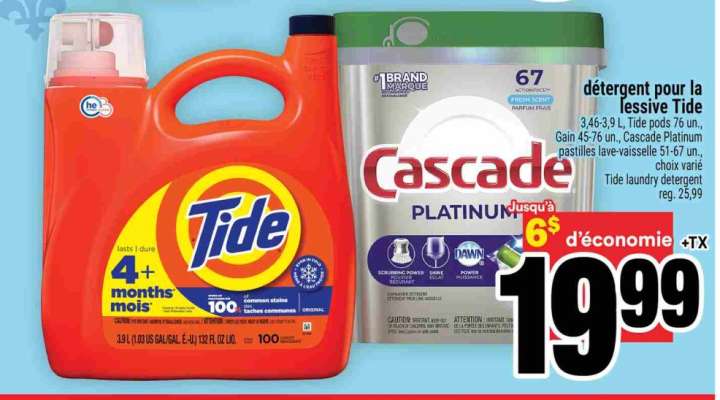 Tide et Cascade Platinum