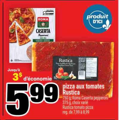 PIZZA AUX TOMATES RUSTICA