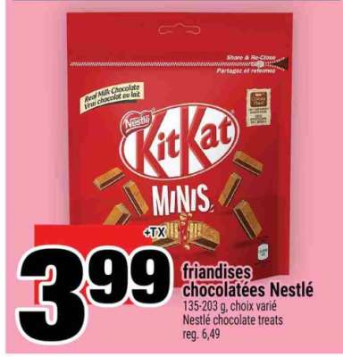 FRIANDISES CHOCOLATÉES NESTLÉ