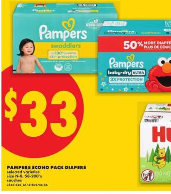 PAMPERS ECONO PACK DIAPERS