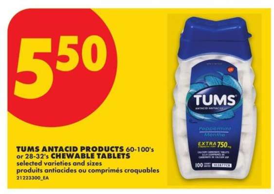 TUMS ANTACID PRODUCTS