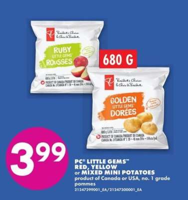 PC Little Gems Red, Yellow or Mixed Mini Potatoes