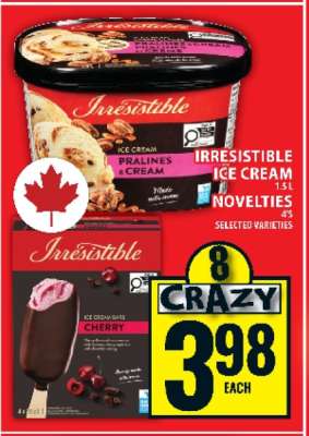 Irresistible Ice Cream Novelties