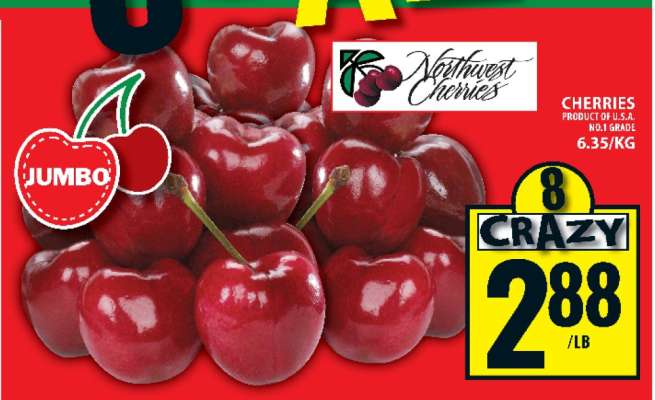 Jumbo Northwest Cherries