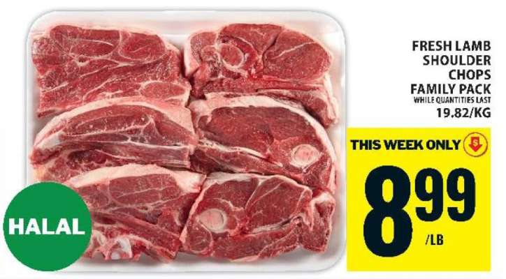 Fresh Lamb Shoulder Chops Family Pack