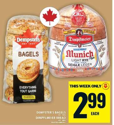 Dempster's Bagels & Dimpflmeier Bread