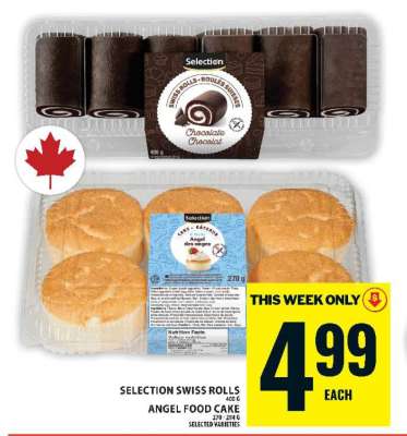 Selection Swiss Rolls / Angel Food Cake